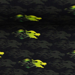 Baumwolle - Mystic Dragons Drachenkopf